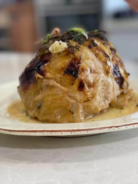 Whole Baked Cabbage