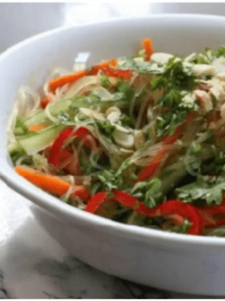 Noodle Salad in Peanut Butter Sauce