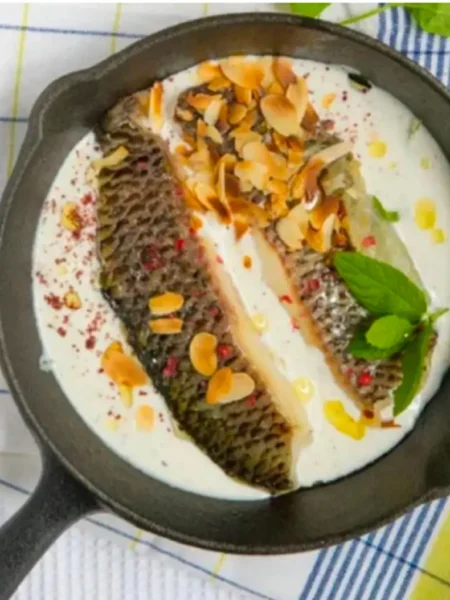 Fish in Yogurt & Mint Sauce