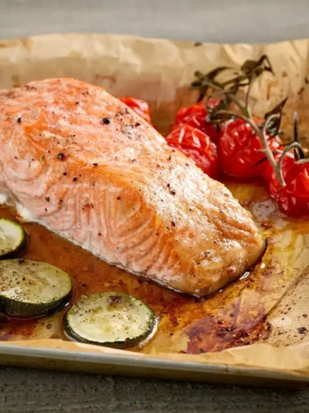 Roasted Salmon with Vegetables