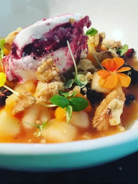 Fruit Salad Fresh Mixed Fruit with Herbs and Citrus