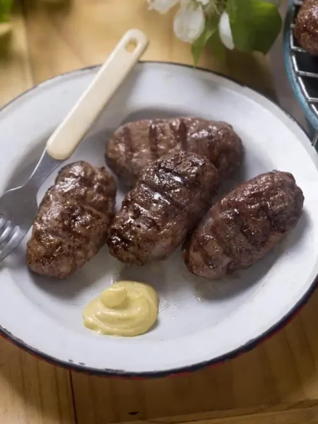 Romanian Kebab (Mititei) Traditional Romanian Grilled Meat Rolls