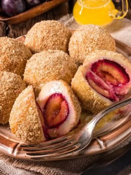 Gombóc Traditional Hungarian Plum Dumplings