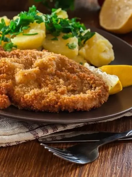 Chicken Schnitzel Marinated Breaded Chicken Cutlets