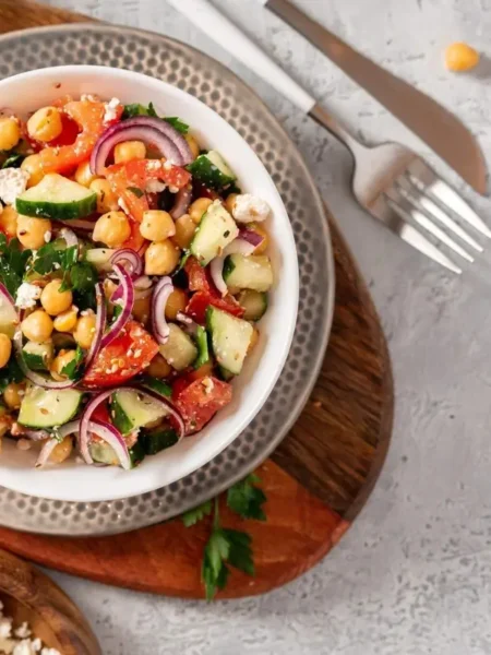 Sautéed Zucchini and Chickpea Salad