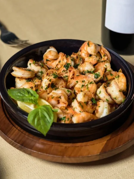 Shrimps in Garlic and Lemon Sauce