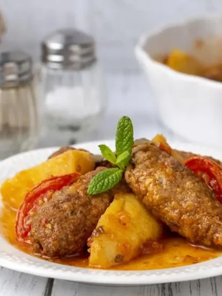 Soutzoukakia Greek Meatballs in Tomato Sauce