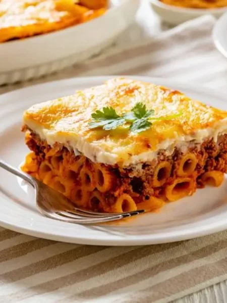 Pastitsio Greek Layered Pasta Bake